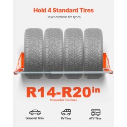 Seinäasennettava teräksinen rengasteline säädettävä 31–56 tuumaa 4 vakiorenkaalle 181 kg