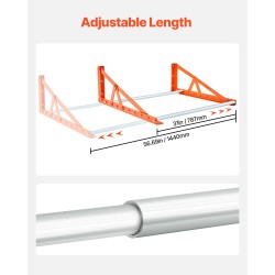 Seinäasennettava teräksinen rengasteline säädettävä 31–56 tuumaa 4 vakiorenkaalle 181 kg