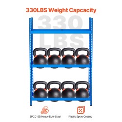 Kaksitasoinen teräsrengashylly jauhemaalatulla pinnalla säilyttää kaksitoista rengasta säädettävillä tasoilla
