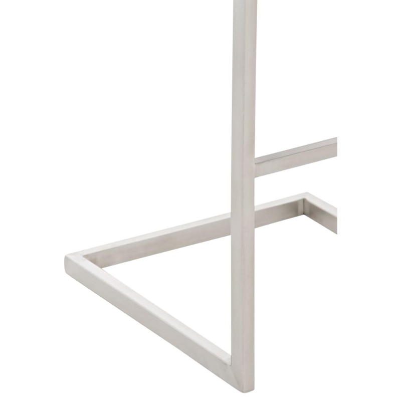 Paros keinonahkainen baarijakkara keinuvalla teräsrungolla