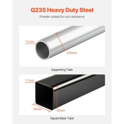 Teräksinen renkaiden säilytysteline pyörillä 4 renkaalle enintään 225 mm kantavuus 100 kg