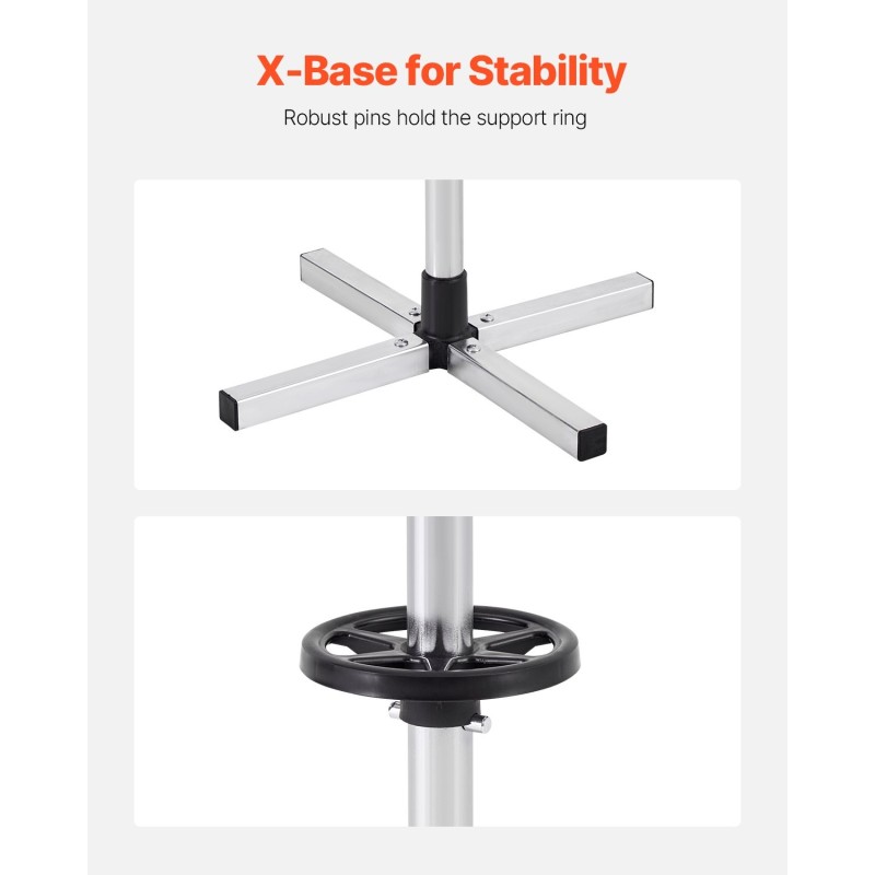 Pystymallinen teräsrengasteline neljälle renkaalle enintään 225 mm leveille 100 kg kantavuus