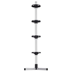 Pystymallinen teräsrengasteline neljälle renkaalle enintään 225 mm leveille 100 kg kantavuus