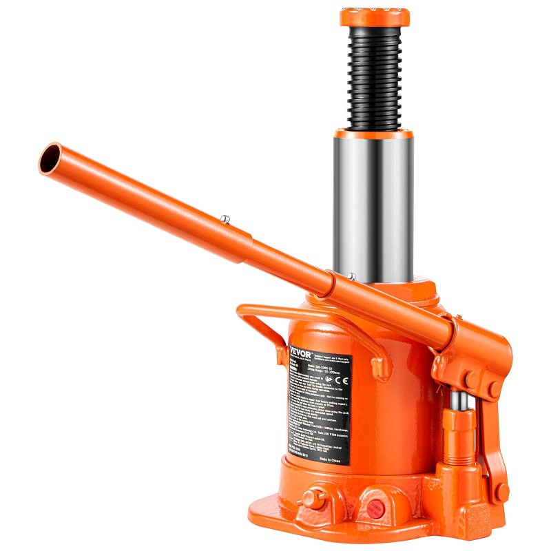 Hydraulinen pullotunkki teräs 20 t 170–320 mm nostokorkeus kolmiosainen varsi