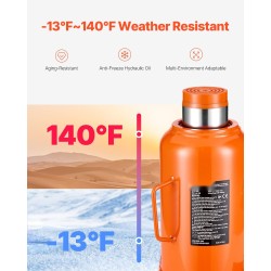 Hydraulinen pullotunkki 50 tonnia hitsattu teräsrunko 280–440 mm nostoalue kolmiosainen pitkä käyttövarsi