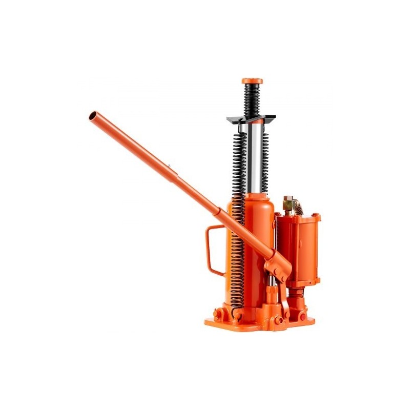 Hydraulinen pullotunkki paineilma avusteinen 12 t teräs 265–505 mm ajoneuvoille