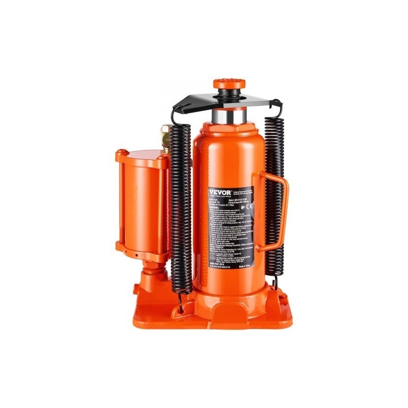 Hydraulinen pullotunkki paineilma avusteinen 12 t teräs 265–505 mm ajoneuvoille