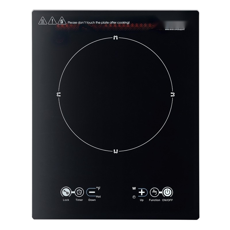 Kannettava induktioliesi 2200W lasipinta kosketusohjaus ajastin lapsilukko yhteensopiva 240 mm astioille