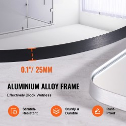 Seinään kiinnitettävä pyöreä 30 tuuman meikkipeili alumiiniseosrungolla huurtumisenestopinnoitteella