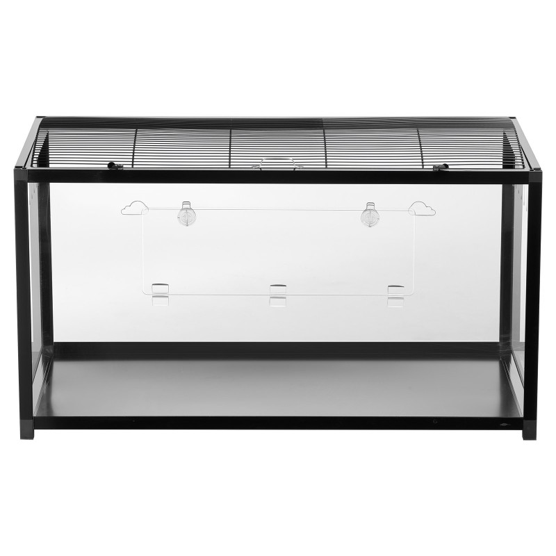 Pieneläinhäkki metallirunko akryyli PS-paneelit 96×47×55 cm hamstereille ja hiirille