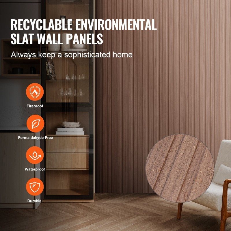 Akustiset puulistapaneelit 2450x166x9 mm 8 kpl harmaa tammi seinälle ja kattoon