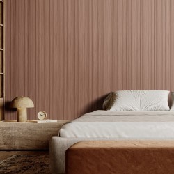 Akustiset puulistapaneelit 2450x166x9 mm 8 kpl harmaa tammi seinälle ja kattoon