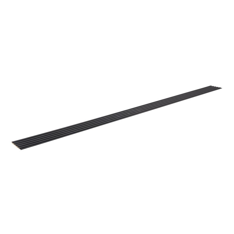 Akustiikkapaneelit puu-muovikomposiitti sisäkäyttöön 2450x166x9 mm 8 kpl mattamusta