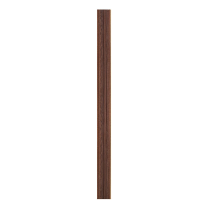 Puusäleakustiikkapaneelit 8 kpl 2450x166 mm tumma teak sisäseinille ja katoille