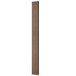 Akustiset MDF puusälepaneelit pähkinän sävy 2400x200x21 mm 4 kpl seinä ja kattokäyttöön