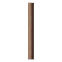 Akustiset MDF-puusälepaneelit pähkinän sävy 2400x200x21 mm 4 kpl seinä- ja kattokäyttöön