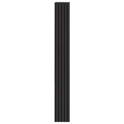 Puusäleinen akustiikkapaneeli MDF-pohjainen 2400 x 200 mm 4 kpl musta tammi seinille