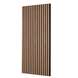Akustiikkapaneelit puusälepinta MDF runko 1200 600 21 mm 4 kpl seiniin ja kattoihin pähkinä