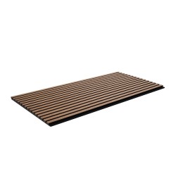 Akustiikkapaneelit puusälepinta MDF-runko 1200×600×21 mm 4 kpl seiniin ja kattoihin pähkinä