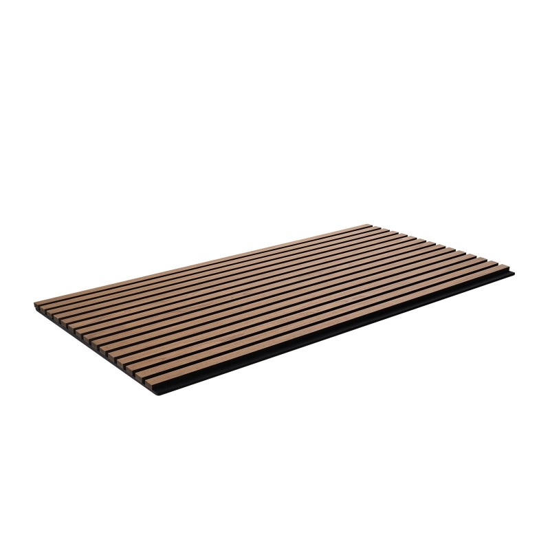 Akustiikkapaneelit puusälepinta MDF-runko 1200×600×21 mm 4 kpl seiniin ja kattoihin pähkinä