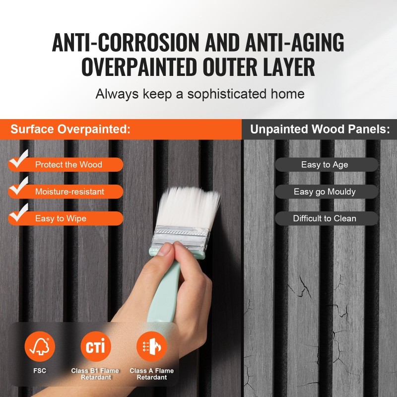 Akustiset MDF-puusälepaneelit 1200x600x21 mm 4 kpl musta tammi seinä ja katto