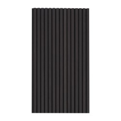 Akustiset MDF-puusälepaneelit 1200x600x21 mm 4 kpl musta tammi seinä ja katto