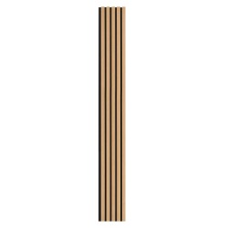 Akustiset MDF-puusälepaneelit 2400x200x21 mm 4 kpl vaalea tammi sisätiloihin