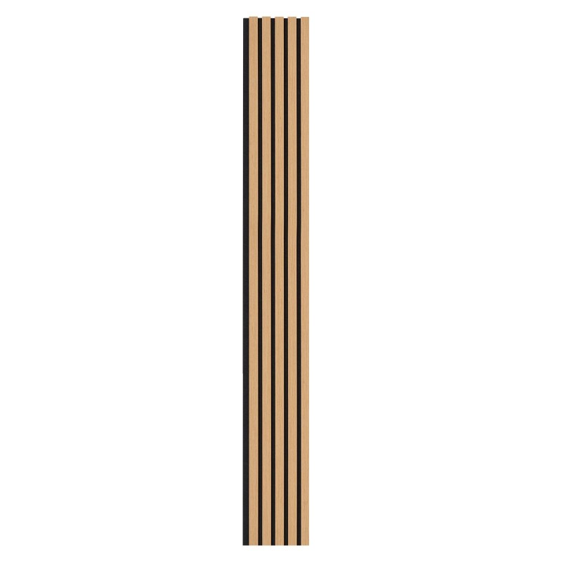 Akustiset MDF-puusälepaneelit 2400x200x21 mm 4 kpl vaalea tammi sisätiloihin