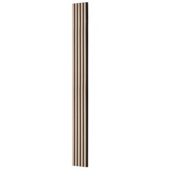 Akustiset puusälepanelit 4 kpl 2400x200x21 mm hopeanharmaa seinille ja katoille