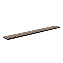 Akustiset puusälepanelit 4 kpl 2400x200x21 mm hopeanharmaa seinille ja katoille