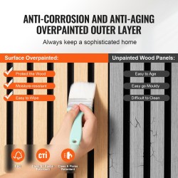 Akustiikkapaneelit MDF 1200x600 mm 4 kpl vaalea tammi seinä ja katto