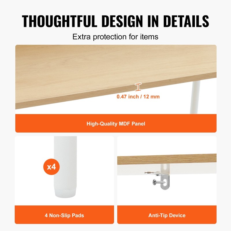 Rottinkikirjahylly kuusi hyllytasoa kahdella ovella teräsrunko MDF hyllyt luonnonväri säädettävät jalat