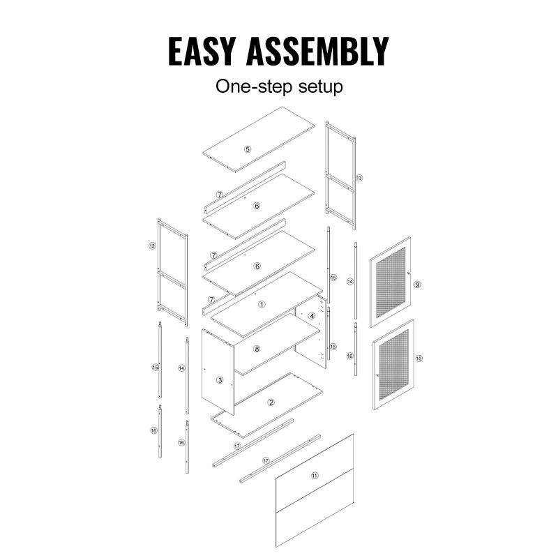 Rottinkikirjahylly kuusi hyllytasoa kahdella ovella teräsrunko MDF hyllyt luonnonväri säädettävät jalat