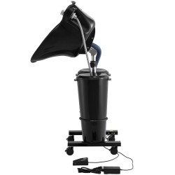 Siirrettävä hiustenpesuallas säädettävä korkeus sähköpumppu kaksi ämpäriä kaksi suihkupäätä viemäriletku musta