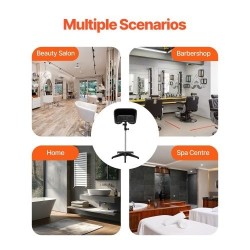 Jalallinen kannettava pesuallas hiusten pesuun säädettävä korkeus ja kallistuskulma kevyt pitkä tyhjennysletku