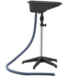 Jalallinen kannettava pesuallas hiusten pesuun säädettävä korkeus ja kallistuskulma kevyt pitkä tyhjennysletku