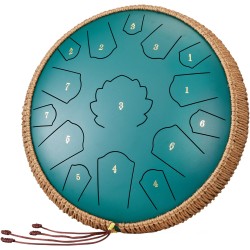 Kielirumpu hiiliterästä 14 tuuman 15 äänialuetta C-duuri vihreä