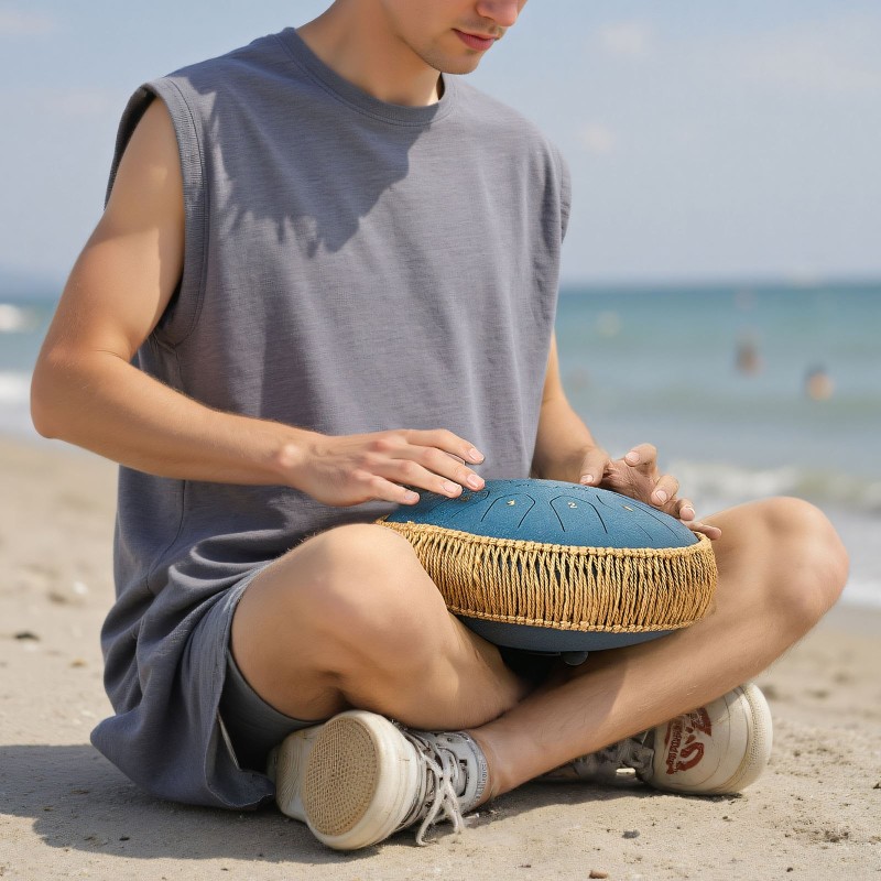 Teräksinen kielirumpu 30,5 cm 13 säveltä C-duuri tummansininen