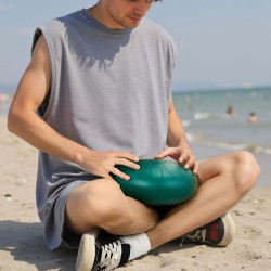 Teräskielirumpu seosteräs 25,4 cm 11 ääntä C-duuri vihreä