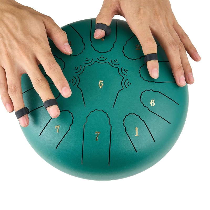 Teräskielirumpu seosteräs 25,4 cm 11 ääntä C-duuri vihreä