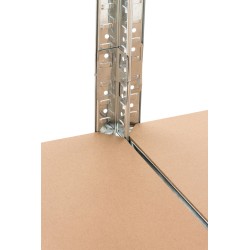 Järeä metallihylly 5 tasolla, 2 kpl, 175 kg/taso