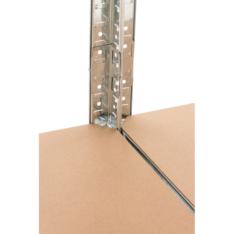 Järeä metallihylly 5 tasolla, 2 kpl, 175 kg/taso