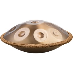 Handpan rumpu hiiliteräs 55 9 cm 12 säveltä D molli kultainen