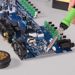 Juotosasema 75W digitaalinen 50–500°C PID-lämpötilansäätö 25V muuntaja 5 kärkeä lyijytön juote