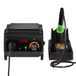 Juotosasema 75W digitaalinen 50–500°C PID-lämpötilansäätö 25V muuntaja 5 kärkeä lyijytön juote