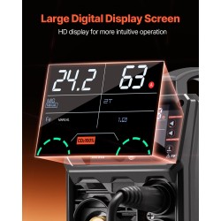 Hitsauskone viisi toimintoa 250 A IGBT-invertteri LCD-näytöllä teräkselle ja alumiinille