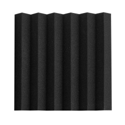 Akustiset korkeatiheyksiset polyuretaanivaahtopaneelit 36 paneelia 300x300x50 mm musta