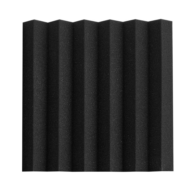 Akustiset korkeatiheyksiset polyuretaanivaahtopaneelit 36 paneelia 300x300x50 mm musta