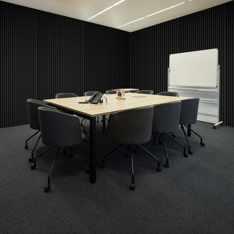 Akustiset vaahtopaneelit polyuretaanivaahto 300 x 300 x 50 mm 50 kpl musta