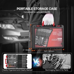 318-osainen poranterä- ja ruuvauskärkisarja puu metalli muovi betoni CR-V-kärjet säilytyslaukku